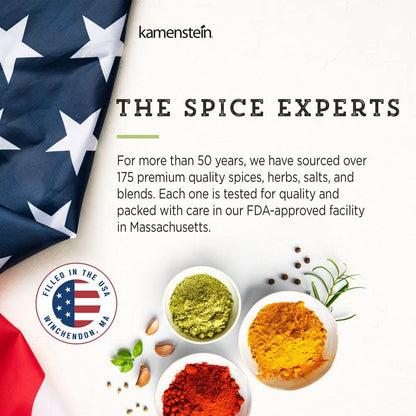15 Countertop 5 9.5 5.8 9 Kamenstein Jar Lincoln Spice Rack with Spices Included, FREE Spice Refills for Years, Chrome