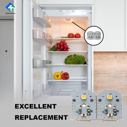 WR55X11132 WR55X25754 WR55X26486 Refrigerator LED Light Compatible with GE Refrigerator (2-Pack)