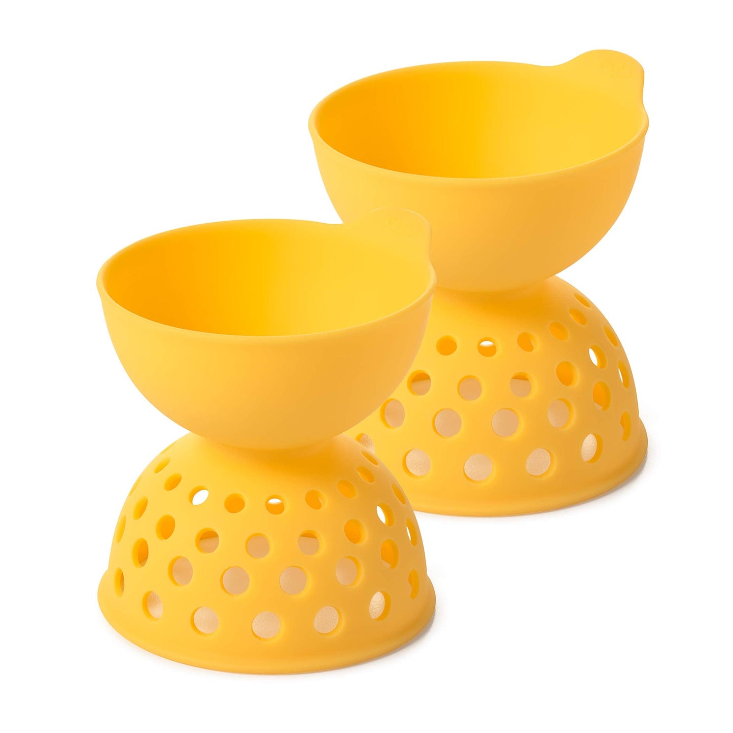 OXO Good Grips 2 Piece Silicone Egg Poaching Set, One Size, Yellow