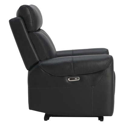 KISLOT Leather Recliner Chair for Adults Wall Hugger RV Recliner with USB Charging Ports Electric Power Reclining Sofa for Living Room Home Theater Seating Bedroom