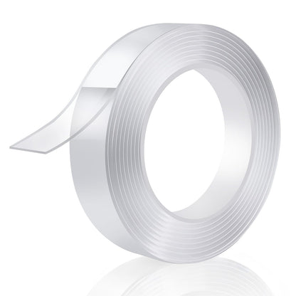 P7yaumy Double Sided Tape Heavy Duty 1.2in×20ft, Nano Tape Double Sided, Removable Traceless Two Sided Adhesive Tape, Clear Mounting Tape Double Sided Tape for Walls, Hanging Picture,Poster,Carpet