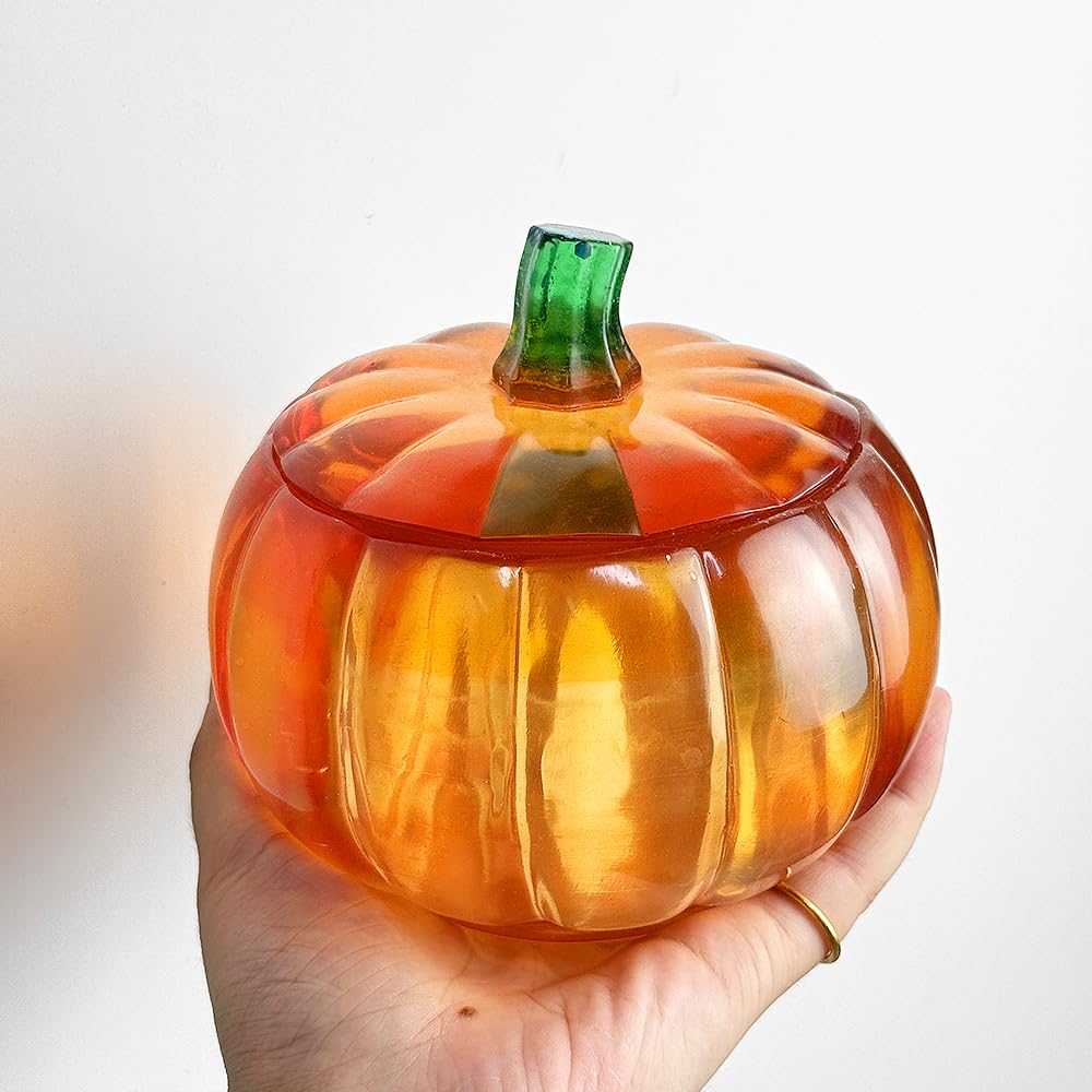 RESINWORLD 5'' Large Pumpkin Jar Mold, Halloween Resin Mold, Box Storage Silicone Mold for Resin, Clay, Gypsum Casting