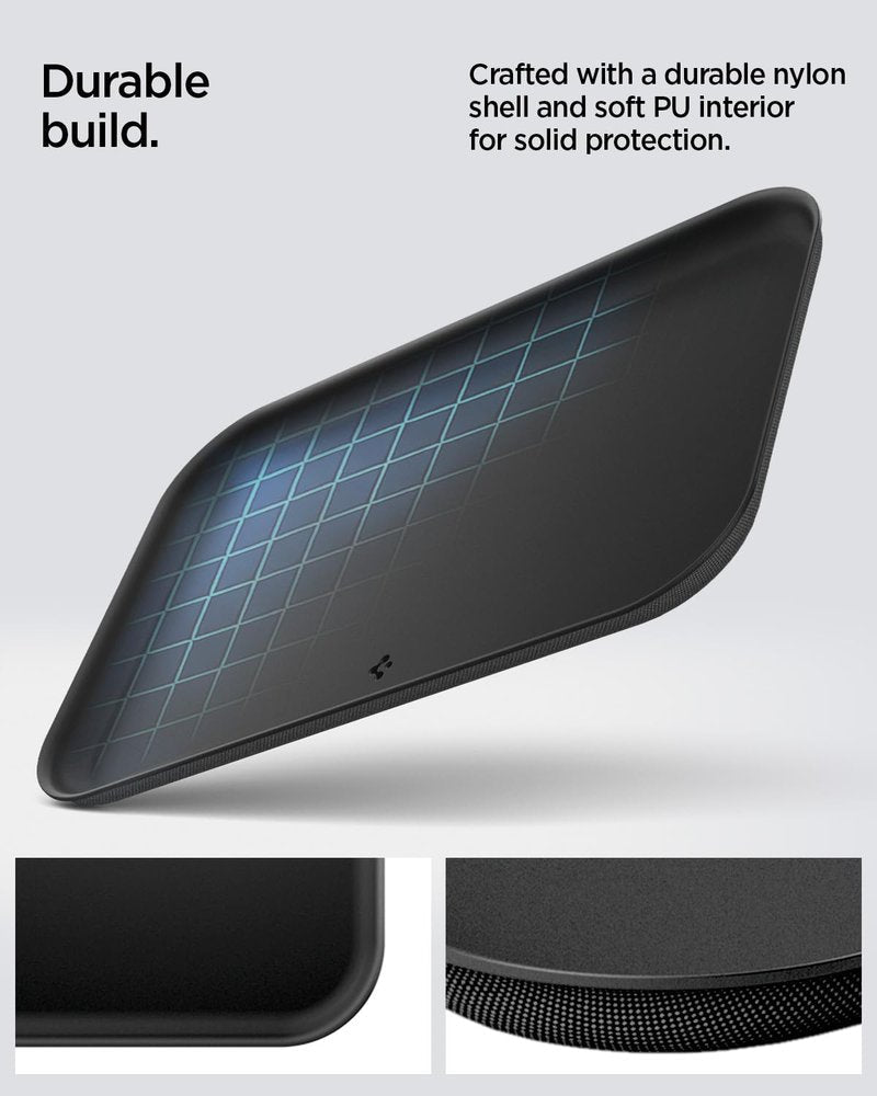 Spigen Modern Valet Tray Premium PU Storage Stylish Organizer Designed for Entryway Bedside Nightstand Desk for Key, Wallet, Watch, Phone, Jewelry, and Everyday Carry Accessories - Black (Catchall)