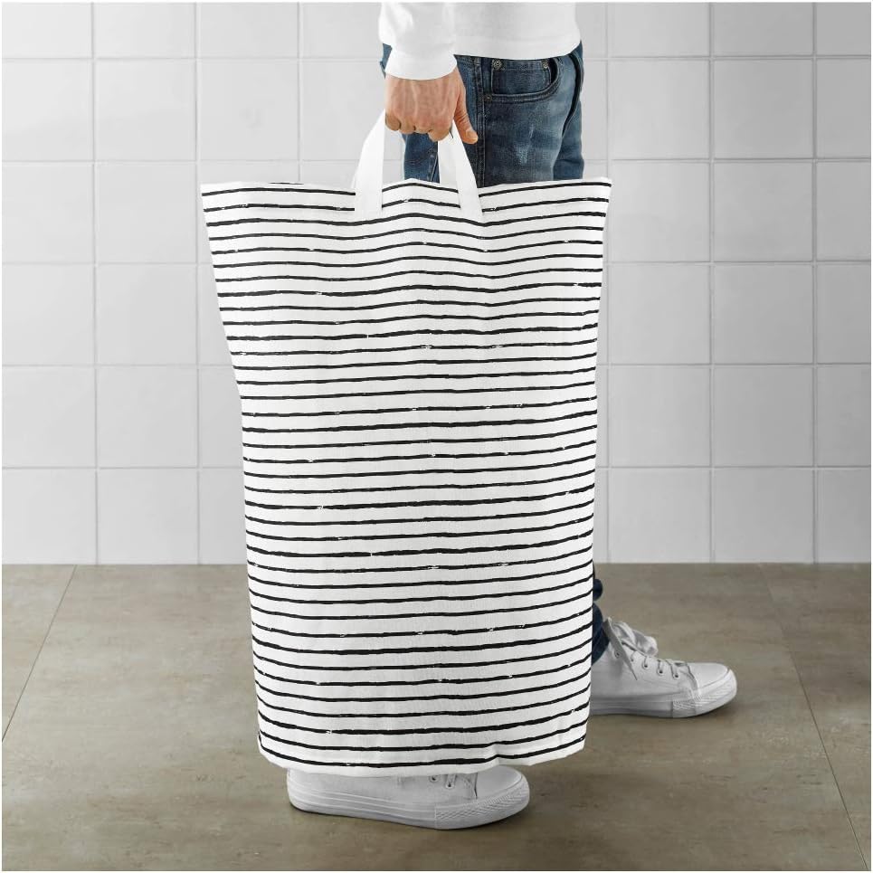 IKEA Klunka Laundry Bag - White Black, Size 16 Gallon, 103.643.73