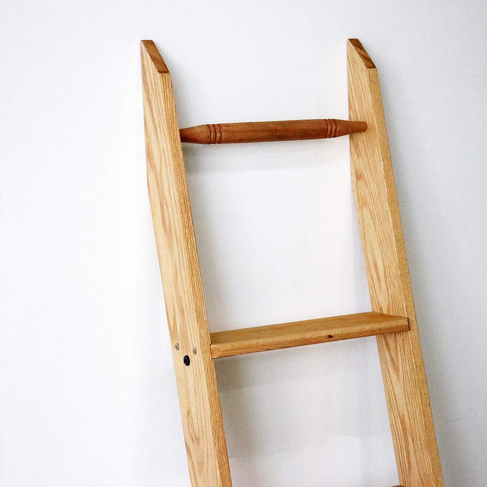 Quite Guide Library Ladder Kit Wooden Ladder 8 Foot 9 Foot 10 Foot Red Oak Unassembled (9 Foot)