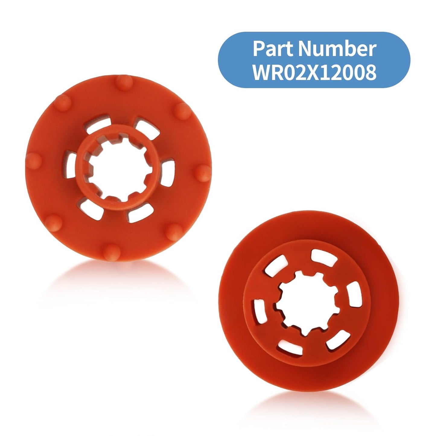 WR02X12008 Refrigerator Evaporator Fan Motor Grommet for GE & Hotpoint Refrigerators, Replacement Parts