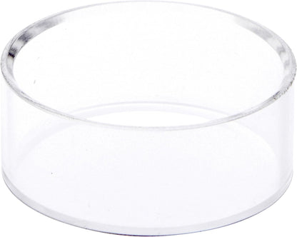 Plymor Clear Acrylic Beveled Display Holder Stand for Egg, Marble, Ball or Sphere, 1" H x 2.5" W (2 Pack)