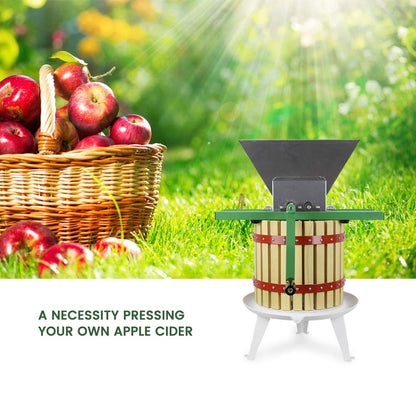 Fruit Apple Crusher and Wine Press with Filter Bag,100% Nature Apple&Grape&Berries Crusher Manual Juice Maker