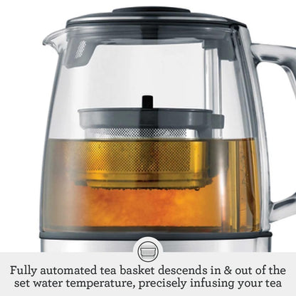 Breville BTM800XL Tea Maker Infuser and Water Kettle, 51 oz, Brushed Stainless Steel and Glass