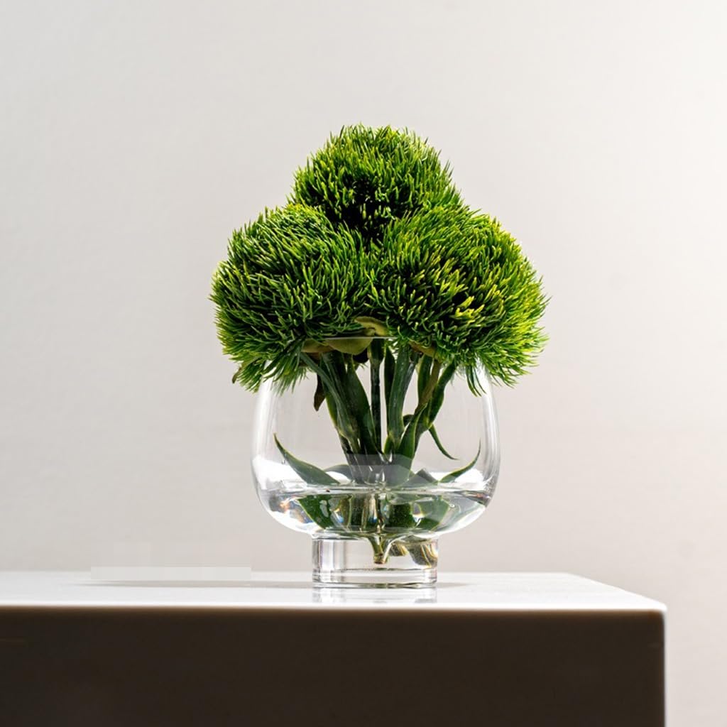 Creative Glass Flower Arrangement Artificial Front Desk Hotel Restaurant Light Luxury Table Fake Plants
