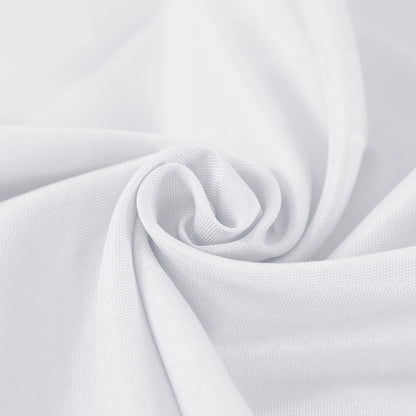 Fokitut 6 Pack Rectangle Tablecloth, 90x156 Inch, Stain Resistant and Wrinkle Polyester Table Cloth, Fabric Table Cover for Kitchen Dining, Wedding, Party, Holiday Dinner-White