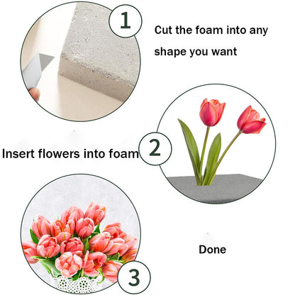 LOMIMOS Dry Floral Foam Bricks, Florist Blocks Supplies for Artificial Flower Arrangement DIY Craft, Pack of 5, 8.5 x 3.8 x 3.03 Inches