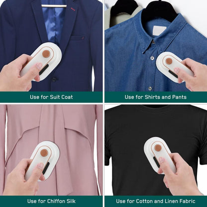 Portable Handheld Iron, Brynnl Mini Steamer for Clothes, 180° Rotatable Travel Garment Steamer