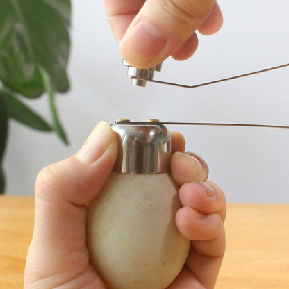 Fdit Egg Topper Cutter - Stainless Steel Eggshell Opener for Soft or Hard Boiled Eggs