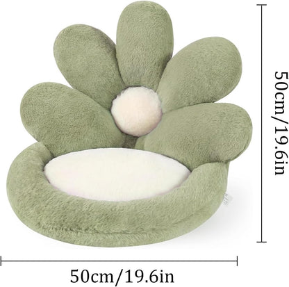 1Pcs 20*20in Flower Shape Seat Cushion - Non-Slip Cute Chair Pad with Plush Comfort Lazy Sofa Floor Pillow for Office