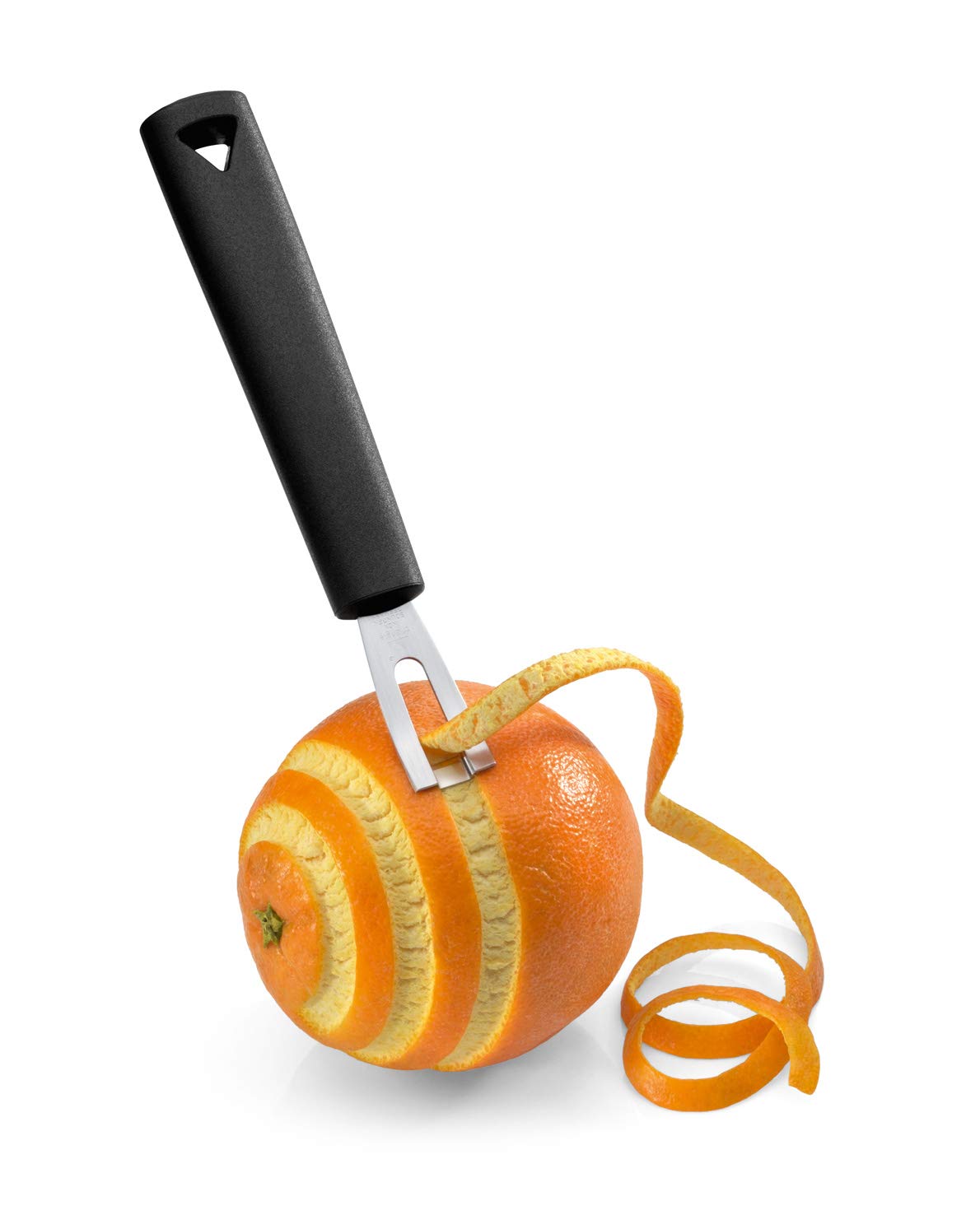 triangle Channel Knife - Rectangular Stainless Steel Blade - Fruit & Vegetable Carving Tool for Garnishing - GreenGrip Handle - Dishwasher Safe - Made in Germany