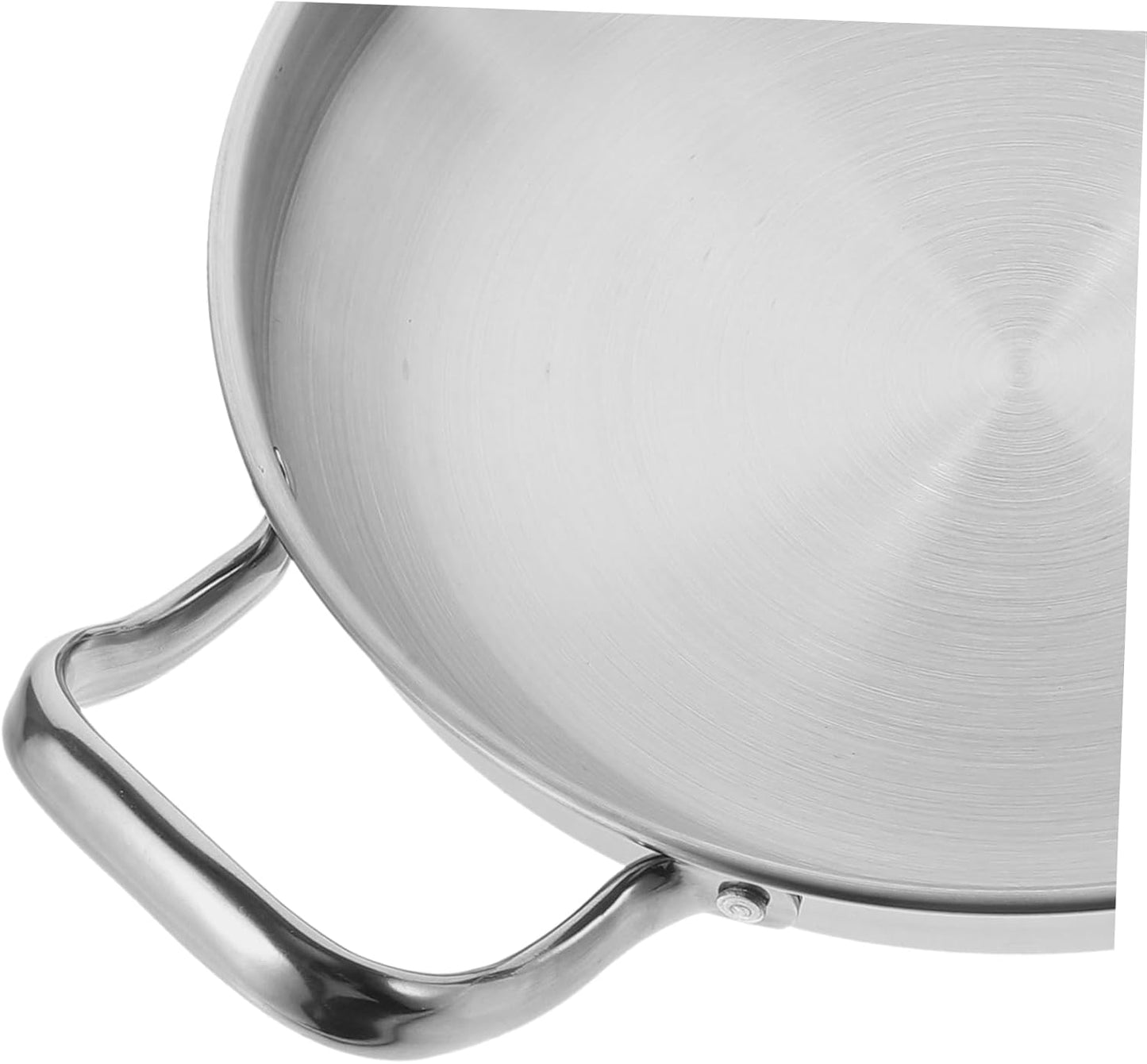 YARNOW Stainless Steel Griddle, Double Handle Hot Pot Kitchen Accessory, Small Cooking Tool