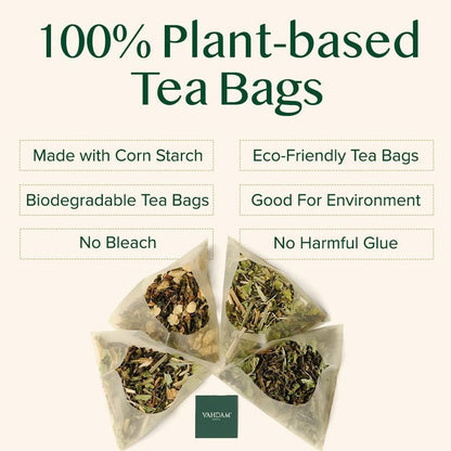 VAHDAM, Vanilla Spiced Chai Tea | 100 Tea Bags | Delicious Blend of Vanilla Masala Chai | Brew Hot, Cold or Iced