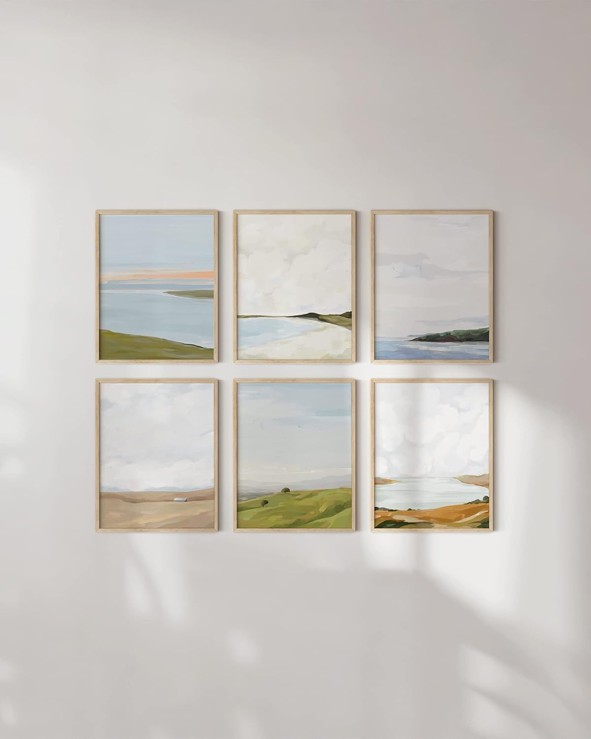 HAUS AND HUES Landscape Wall Art, Oil Painting for Walls, Scenic Mountain Art for Living Room, Rustic Prints (11x14)