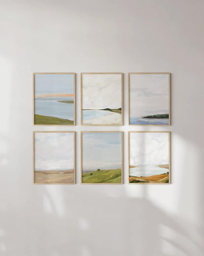 HAUS AND HUES Landscape Wall Art, Oil Painting for Walls, Scenic Mountain Art for Living Room, Rustic Prints (11x14)