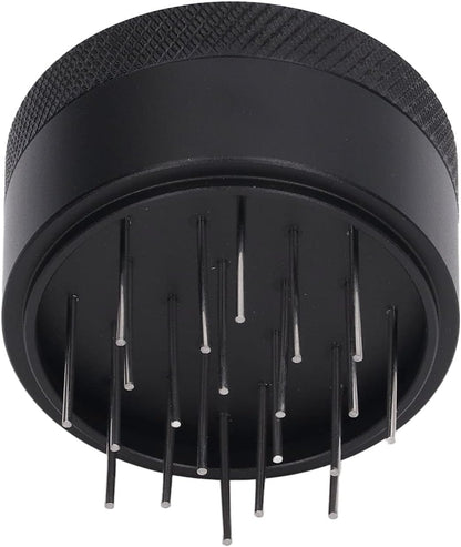 Coffee Needle Distributor, Rust Resistant Base Design Hand Needle Distributor for Home (51MM)