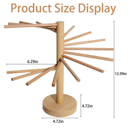 Yoikun Pasta Drying Rack, Homemade Fresh Spaghetti Stand Dryer Noodle Hanger for Kitchen with 16 Arms, Quickly Set Up for Drying Pasta and Cooking, Special Design for Large Storage