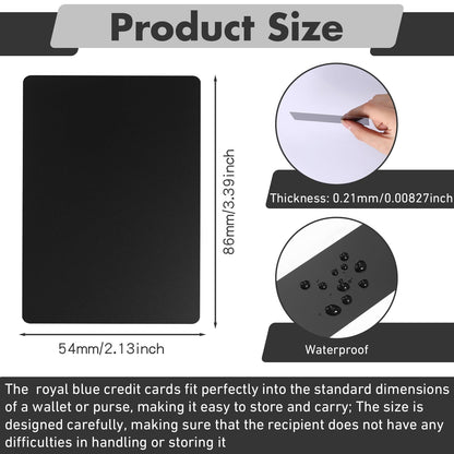 Zonon 200 Pack Engraving Aluminum Plates for CNC Engraver Laser Crafting Multipurpose Metal Metal Business Cards Sheets Engraving DIY Gift Cards 86 x 54 x 0.21 mm(Black Matte)