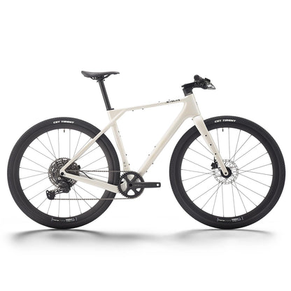 SAVADECK Carbon Gravel Bike - T800 Carbon Frame & Fork | Shimano U6000 11-Speed Groupset | Hydraulic Disc Brakes | 700CX40mm All-Terrain Tires | Men & Women Road/Off-Road Bicycle (White, 53cm)