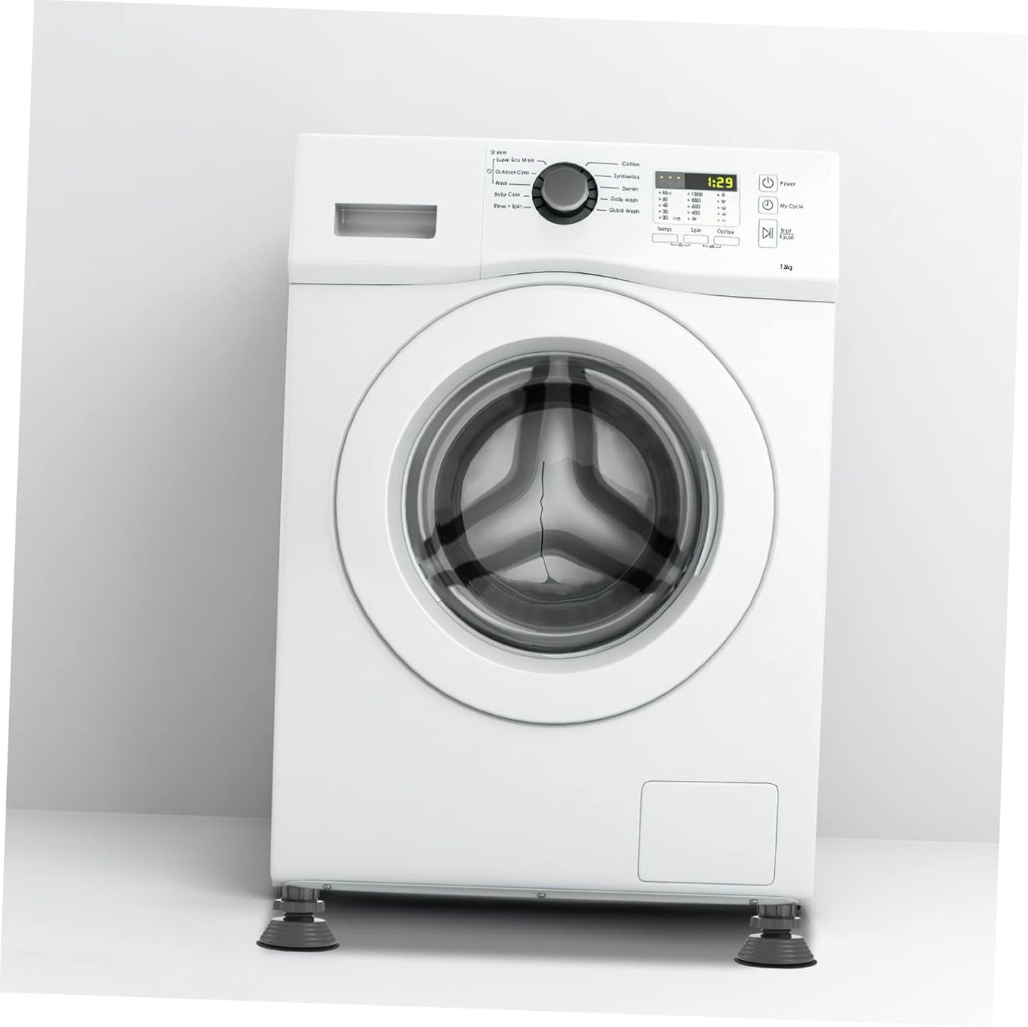Laundry Pedestal 4 pcs Anti-Slip Heightening Feet Mat for Washer Dryer Foot Pads