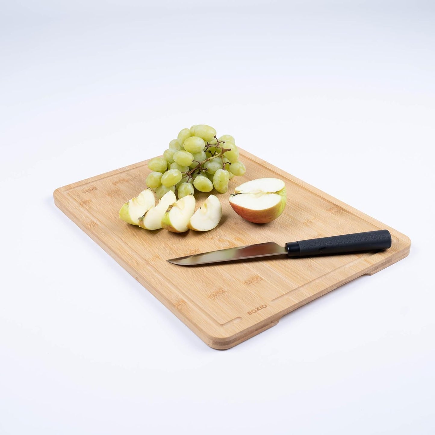 15.75" 11.81" BOXIO - CuttingBoard: Premium Bamboo Wood Cutting Board for Camping & Kitchen - x - Ideal chopping board