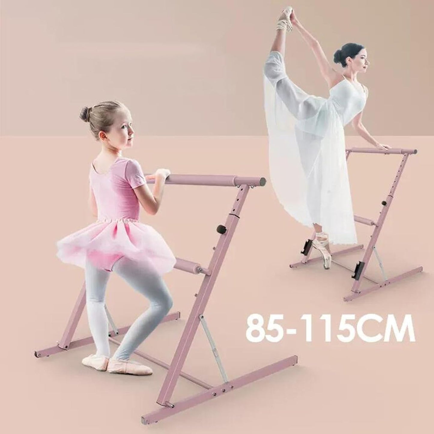LWJQRSP Independent Portable Ballet Pole Adjustable Height Telescopic Pole Foldable Ballet Pole Fitness Dance Studio Equipment
