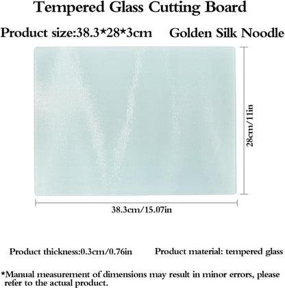 Tempered Glass Cutting Board for Kitchen Countertop, Durable Chopping Board, Scratch & Heat Resistant, Dishwasher Safe
