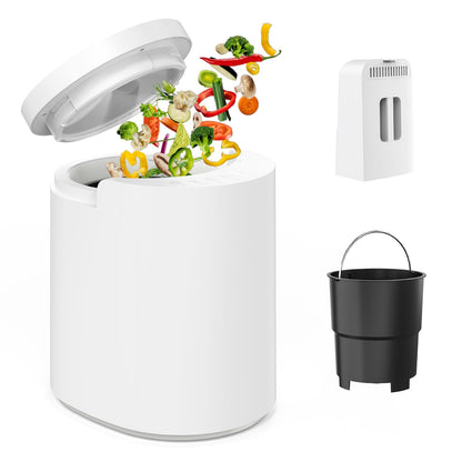 Electric Composter for Kitchen, 3L Food Recycler Composter with Auto-Cleaning/Odor-Free/LED Display/Low Noise, Smart Countertop Compost Bin 4-6H Turn Food Waste into Fertilizer for Home Indoor Use