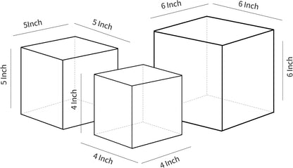 Sets 3 set,retail counter,Nesting of Acrylic Catering Supplies Display Stand Buffet Risers for food,Displays Stands