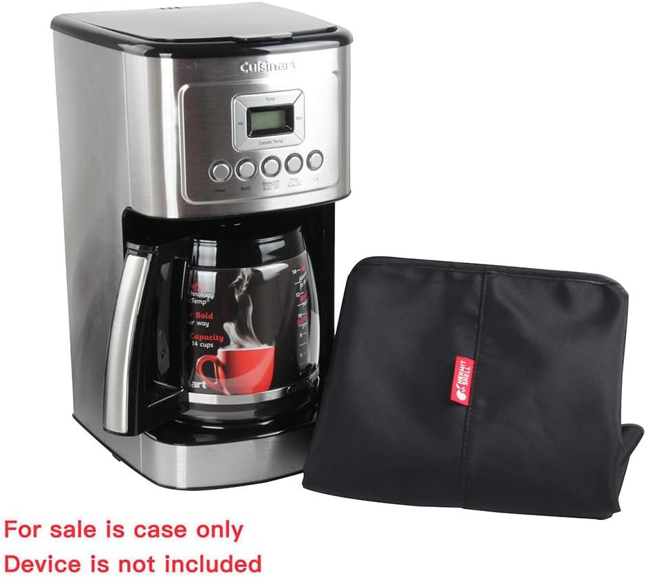Hermitshell Dust Proof Cover - Soft Velvet Lining Fits Cuisinart DCC-3200AMZ / DCC-3400 14 Cup Programmable Coffeemaker