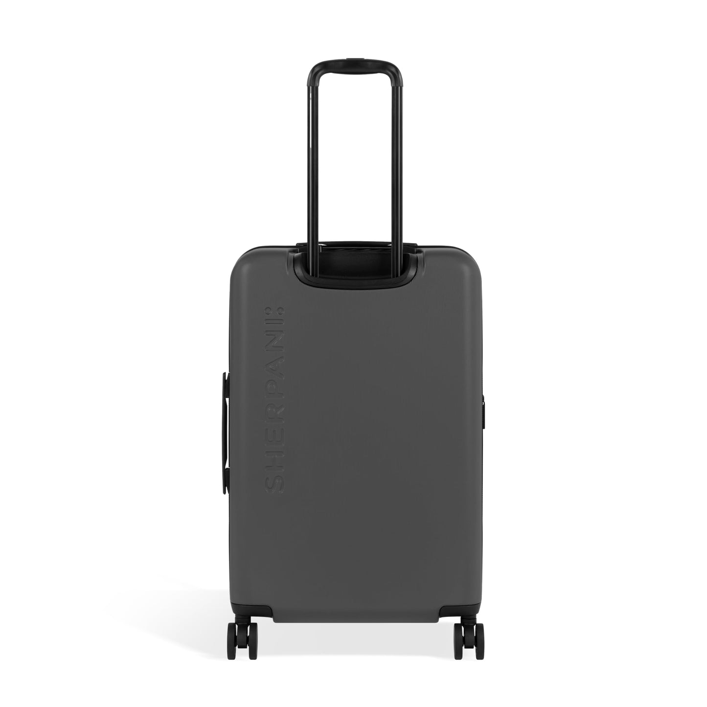 Sherpani Meridian, 26 Inch Hardshell Checked Luggage, Durable Hardside Luggage, Expandable Suitcase with Double Spinner Wheels, Travel Checked Luggage for Men Women (Granite)