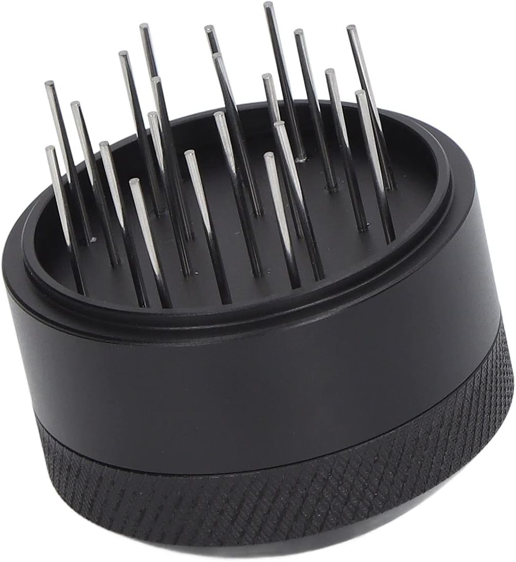 Coffee Needle Distributor, 21 Needles Coffee Cloth Powder Stirrer with Base and Stainless Steel Needle for Cafes and