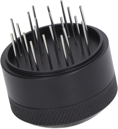 Coffee Needle Distributor, 21 Needles Coffee Cloth Powder Stirrer with Base and Stainless Steel Needle for Cafes and