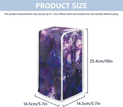 Purple Butterfly Foldable Can Opener Cover, Electric Kitchen Appliance Dust Cover for Home Decor
