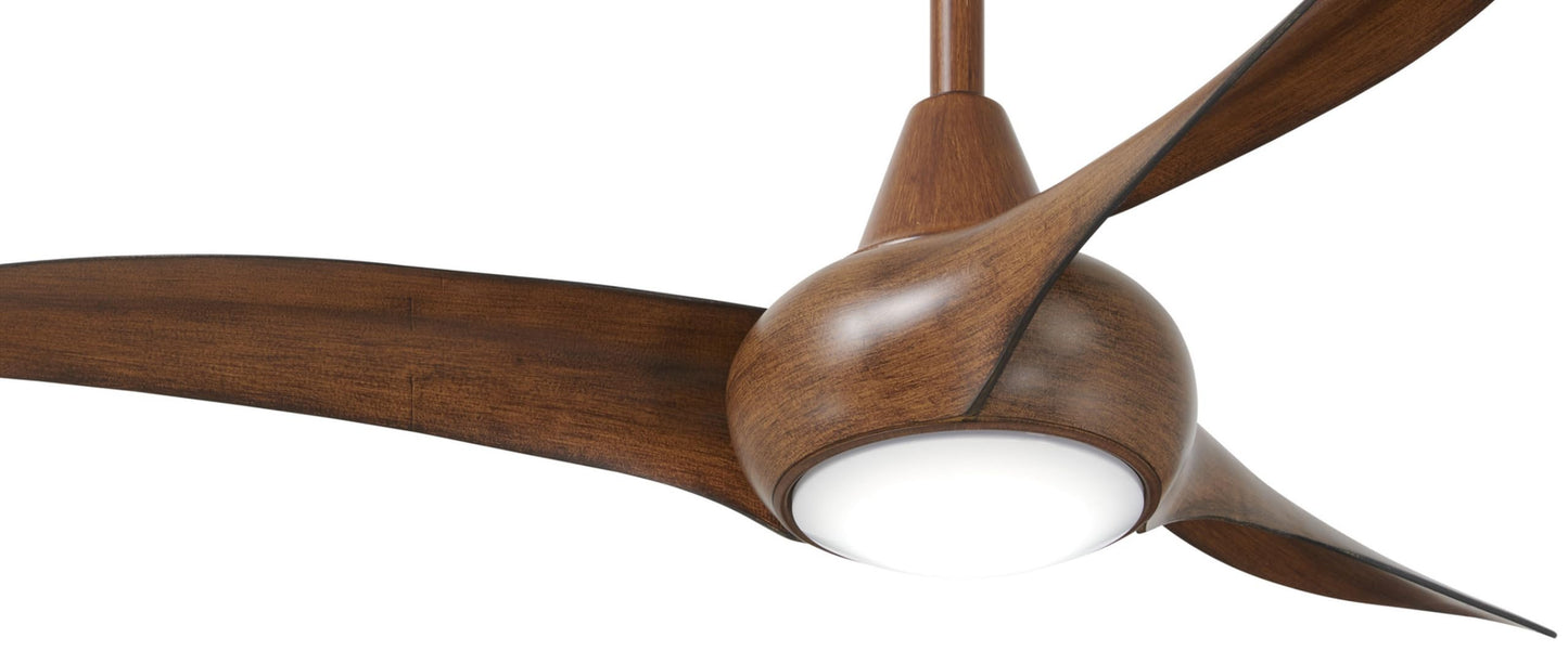 Minka-Aire F845-DK Light Wave 44" Ceiling Fan with LED Light and Remote Control in Distressed Koa Finish