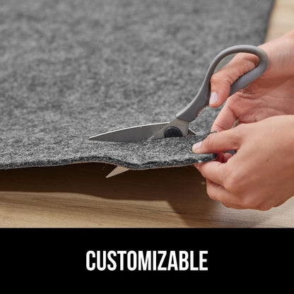 GORILLA GRIP Felt with Rubber Stay in Place Slip Resistant Rug Pad, 1/8 inch Thick, 2x8 FT Protective Padding Under Area Rugs, Cushioned Gripper Pads, Carpet Runners, Hardwood Floors Protection