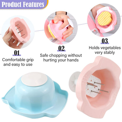 DOERDO 2Pcs Food Safety Holder for Mandolin Slicer Food Slicer Cutter Finger Guard Vegetable Cutting Finger Protector