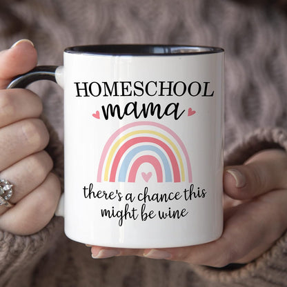 YouNique Designs Homeschool Mom Mug, 11 Ounces Unique Coffee Mug for Mothers Day, Best Mom Ever (Black Handle)