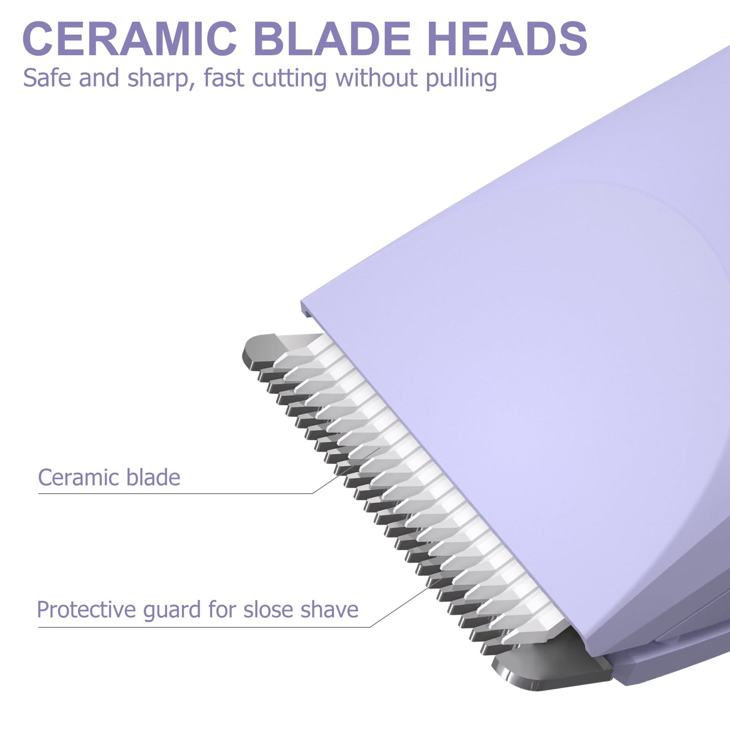 OLOV Electric Body Hair Trimmer - Groin Trimmer for Men - Bikini Trimmer Women - Wet/Dry Shaver Groomer, Replaceable Ceramic Blade Heads, USB Recharge Dock, Waterproof Hygiene Razor,Black