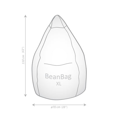 Alfa Bean Bag Chair charcoal