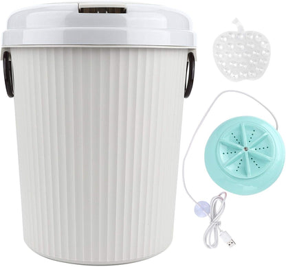 Laundry Washer - USB Powered Mini Portable Electric Washing Machine for Outdoor Home (Blue)