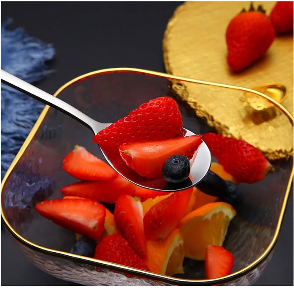 2 Pieces Korean Soup Spoons, Long Handle Stainless Steel Rice Spoon for Home or Restaurant Use