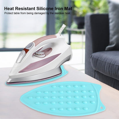 Yosoo Silicone Iron Hot Rest Pad Mat - Ironing Surface Stand Mat (Green)
