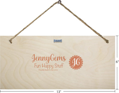 JennyGems Funny Bathroom Decor, Would Poop Here Again Sign, Wall Hanging Decorations