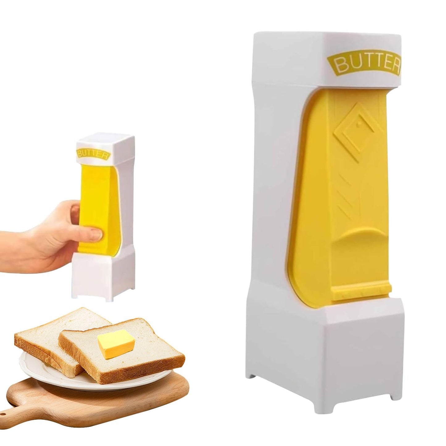 Portable One-Click Butter Cutter with Stainless Steel Blade - Effortlessly Create Perfect Slices for Breakfast, Baking, and Cooking, Butter Dispenser Sticks,Cheese Splitter